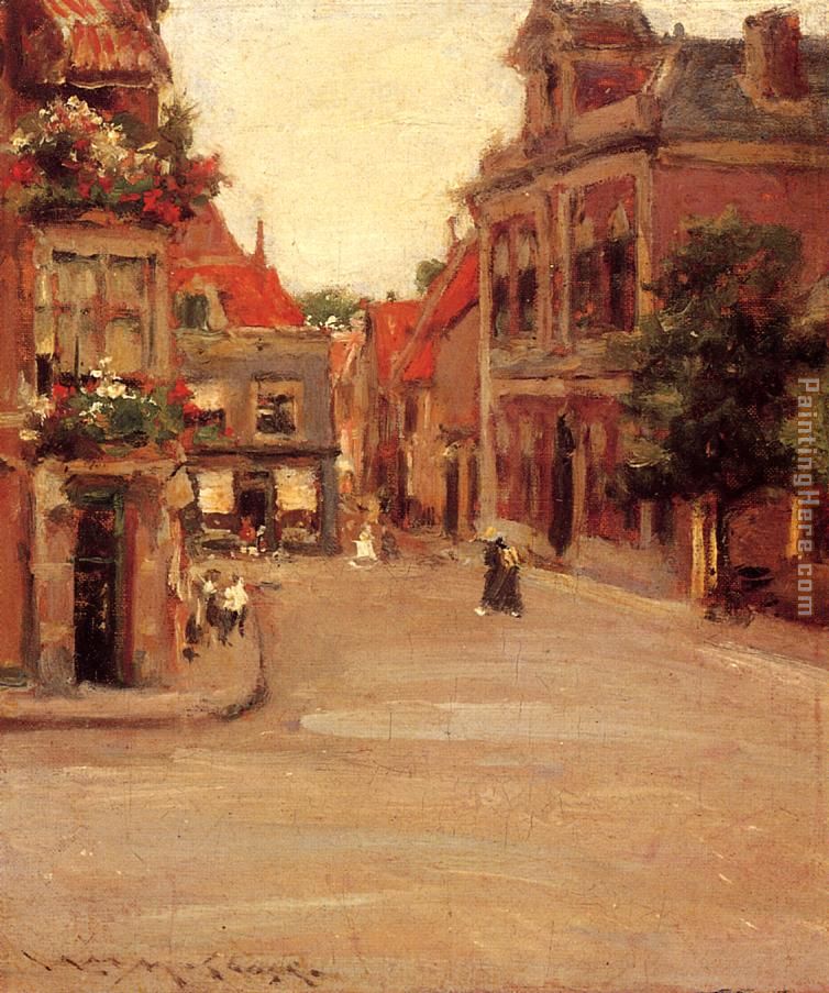 William Merritt Chase The Red Roofs of Haarlem, Holland